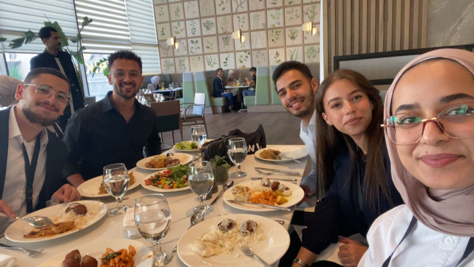 Team dinner after a big win